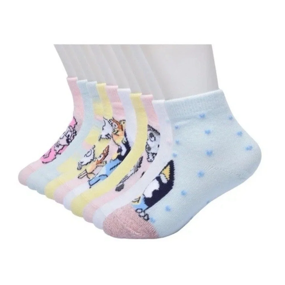 Strawberry Shortcake And Bluey Ankle Socks Toddler 20 Pairs Size 2T NWT